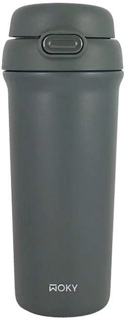 WOKY 沃廚 台灣公司貨 All-P輕芯鈦瓷雙飲保溫瓶, 無際綠, 500ml, 1個