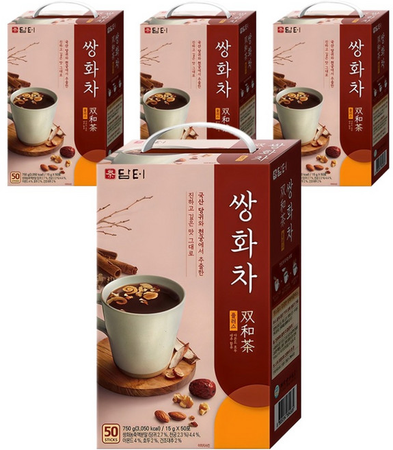 담터 쌍화차 플러스, 15g, 50개입, 4개
