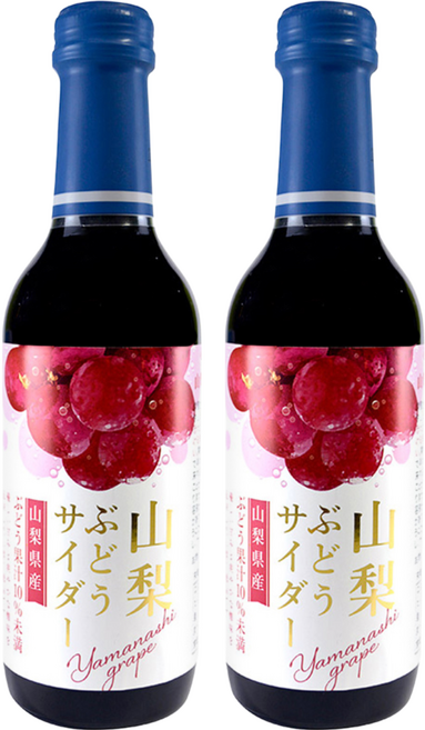 木村飲料 山梨葡萄風味汽水, 240ml, 2瓶