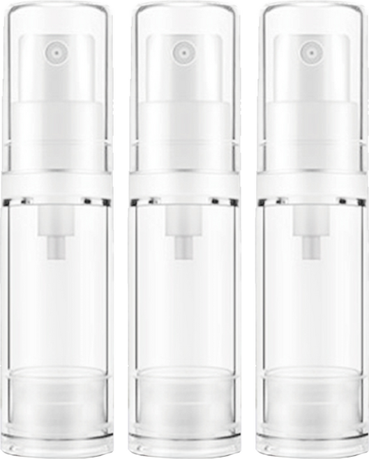 台灣 COSMOS AS乳液真空瓶 5ml, 透明色, 3個