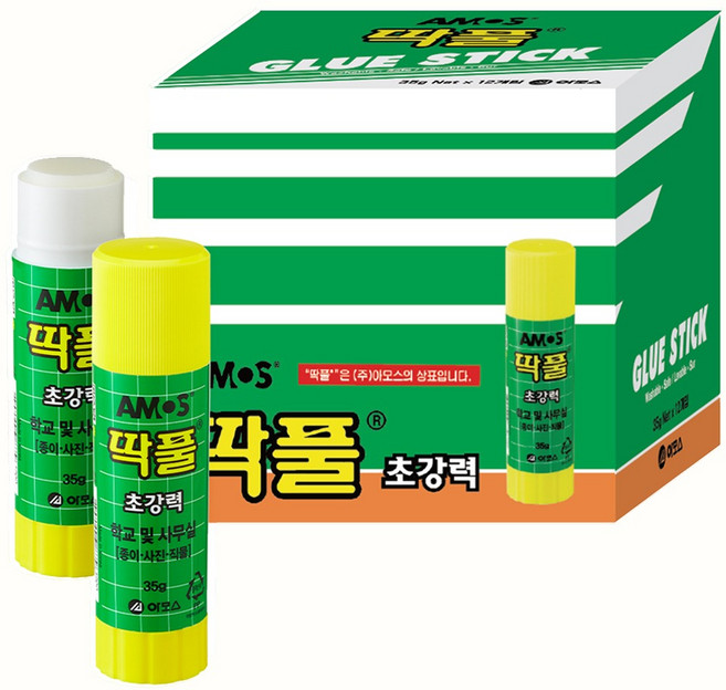 아모스 딱풀, 35g, 12개