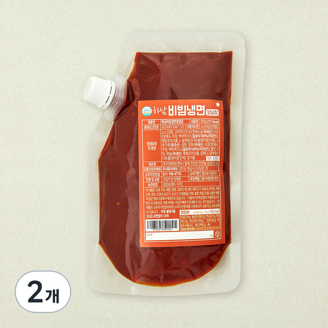 하남 비빔냉면 양념장, 500g, 2개