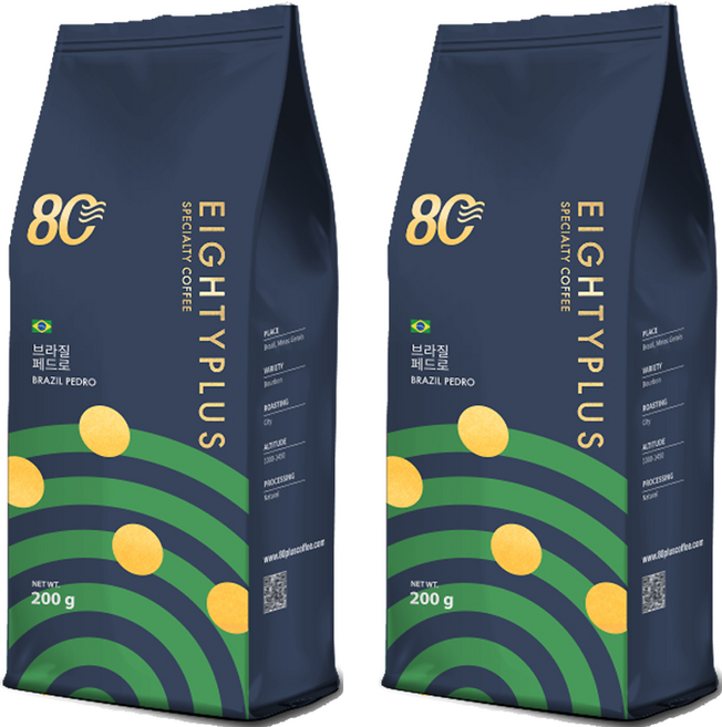 AT Plus 咖啡巴西佩德羅, 200g, 2包, 未研磨