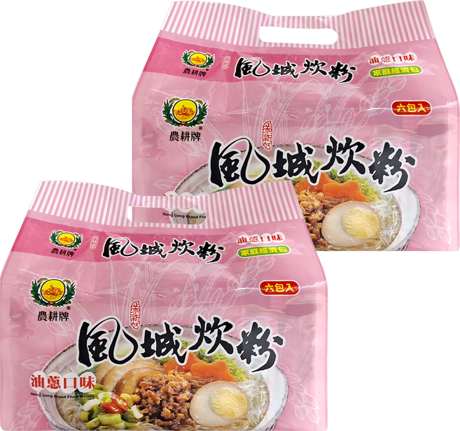 農耕牌 風城油蔥炊粉 6包, 70g, 12包