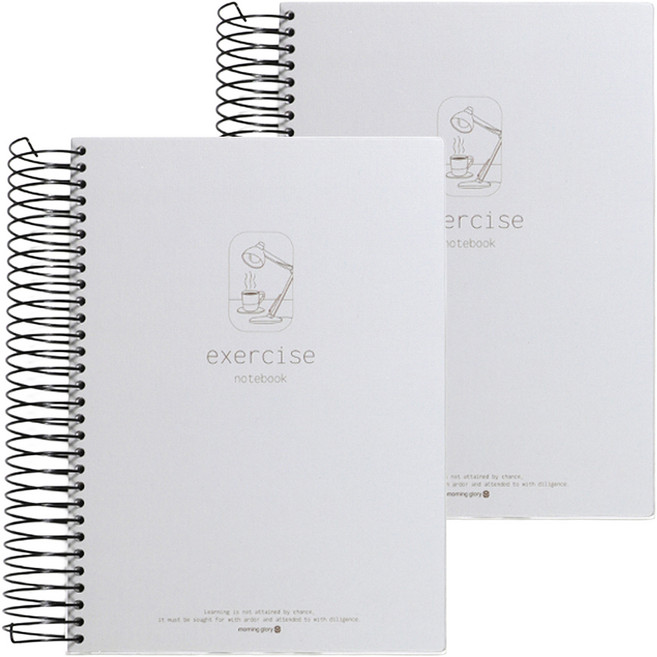 모닝글로리 5500 완전두꺼운 좌철 연습장, 랜덤발송, 2개