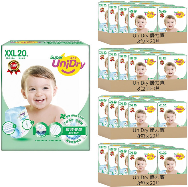 UniDry 優力寶 優力褲/尿布 15~25kg, XXL, 640片
