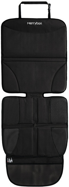 메리본 카시트 보호매트 논슬립 ISOFIX 설치가능, 블랙, 1개