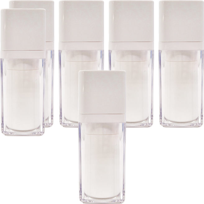 旋轉真空分裝噴霧瓶 30ml, 透明, 6個