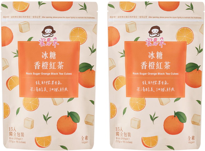 蜜思朵 NEW!冰糖香橙紅茶, 15顆, 17g, 2袋