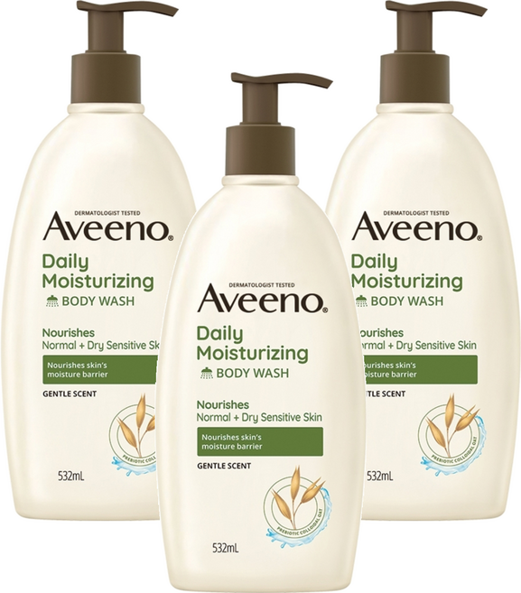 Aveeno 燕麥保濕沐浴露, 532ml, 3瓶