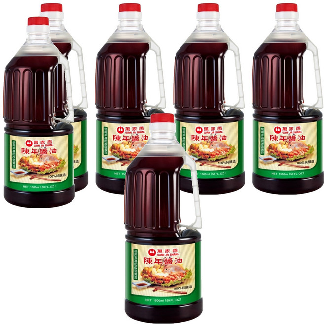 萬家香 陳年醬油, 1.5L, 6瓶