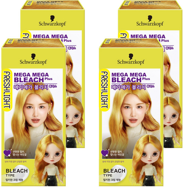 FRESHLIGHT 富麗絲 Plus 染髮脫色劑, 130ml, 4個