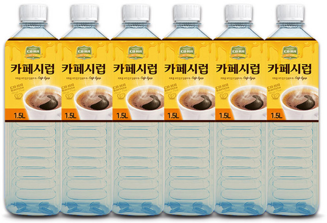 코나 카페시럽, 1.5L, 6개