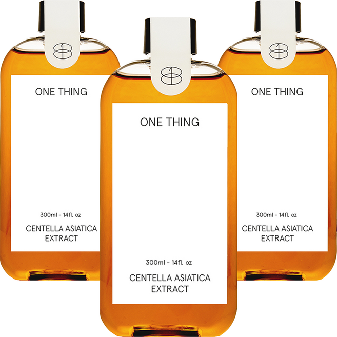 ONE THING 積雪草萃取化妝水, 300ml, 3個