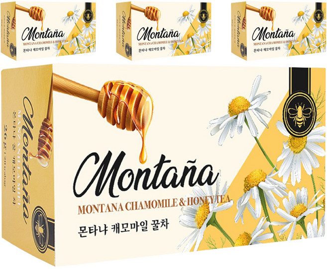 몬타냐 캐모마일 꿀차, 1.3g, 20개입, 4개