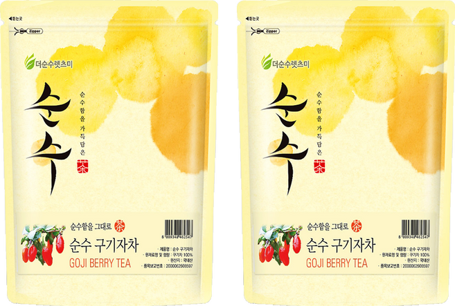 더순수렛츠미 순수 구기자차 티백, 1g, 100개입, 2개