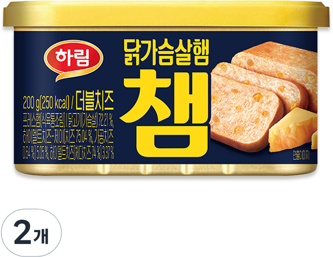 Harim Cham 雙倍起司雞胸肉火腿, 200g, 2個