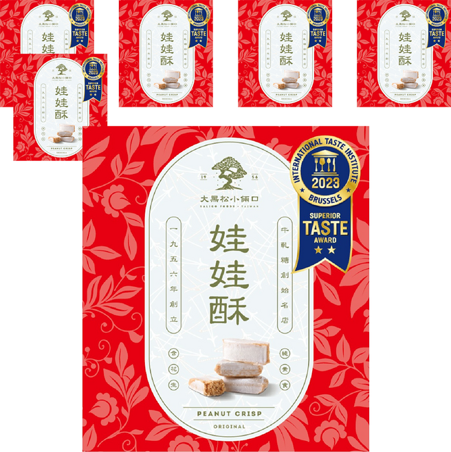 SALICO FOODS 大黑松小倆口 嚴選娃娃酥禮盒, 6個, 100g