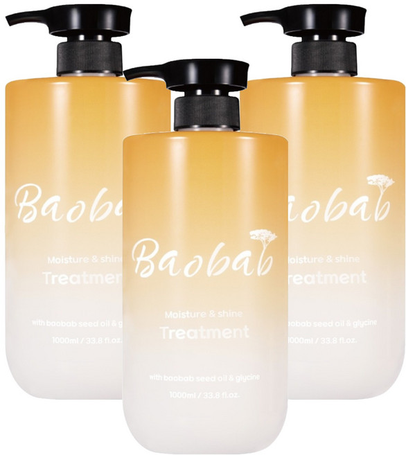 라온바오밥 프리미엄 트리트먼트, 3개, 1L