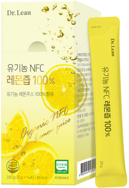 닥터린 유기농 NFC 레몬즙, 280g, 1개