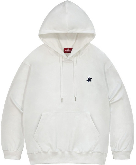 비버리힐스폴로클럽 남여공용 데일리 오버핏 자수로고 긴팔 후드티 CPG8T00