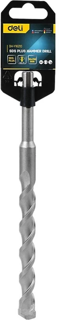 델리 툴즈 SDS Plus 텅스텐 스틸 다용도 해머 드릴 지름 16mm x 210mm 실버 EDH-Y16210, 1개 - 쿠팡