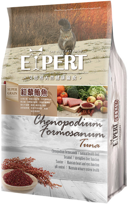 福壽實業 EXPERT 艾思柏 成貓 天然健康貓食, 紅藜鮪魚, 1.5kg, 1袋