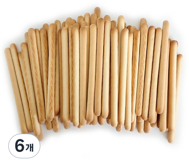 쿠킹스토리 미니 롱스틱 과자 11cm, 240g, 6개