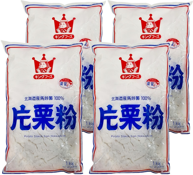 King Foods 王印 片栗粉, 1000g, 4包