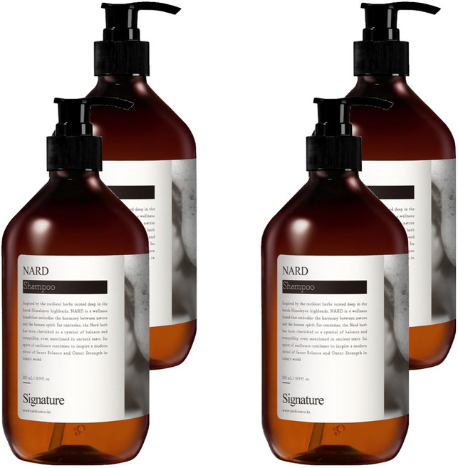 나드 샴푸 시그니처, 500ml, 4개