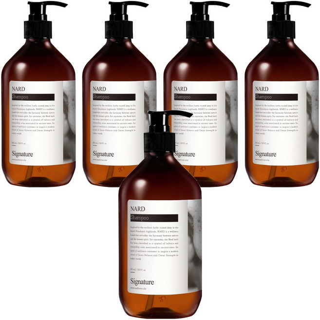 나드 샴푸 시그니처, 500ml, 5개