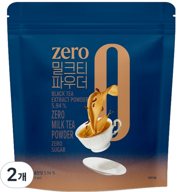 네이쳐티 zero 밀크티 파우더, 500g, 2개, 1개입