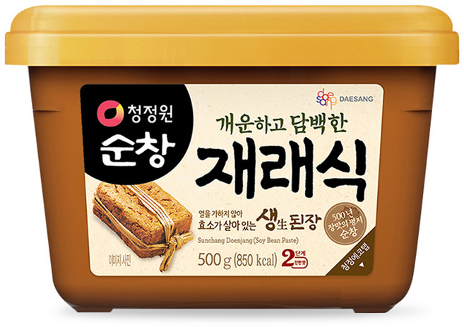 청정원순창 재래식 생된장, 500g, 1개