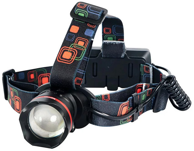 Kinyo P50強光變焦頭燈 LED-724, 白光, 1個