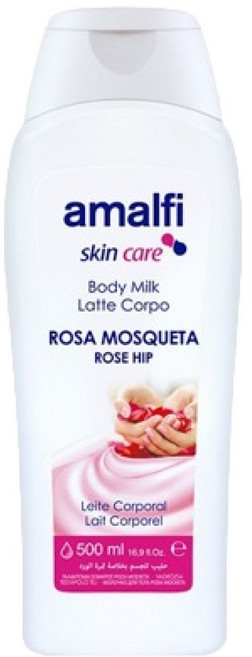 amalfi AMALFI 麝香玫瑰果油嫩白淨膚乳 身體乳液, 500ml, 1瓶