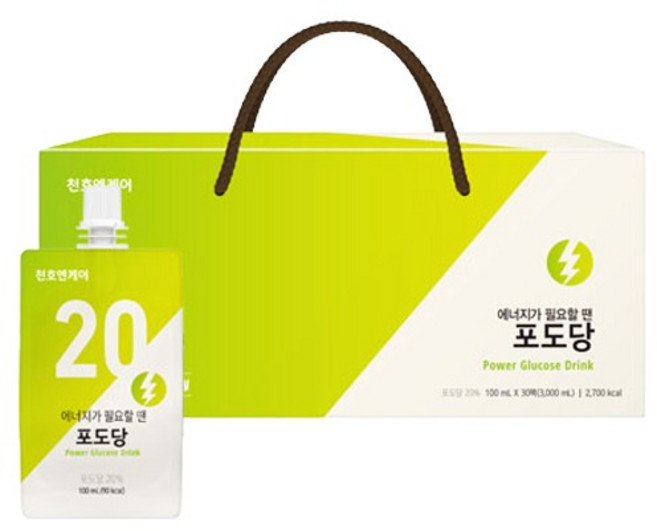 천호엔케어 에너지 충전 포도당 음료, 100ml, 30개