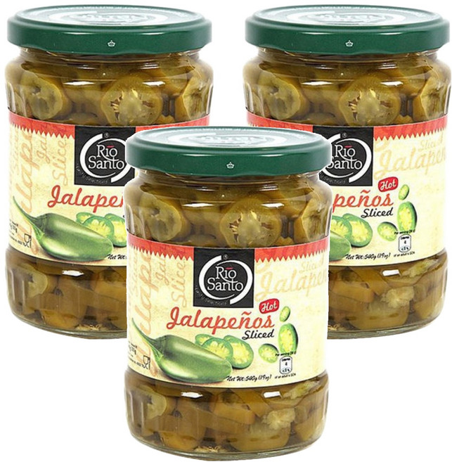 리오산토 할라피뇨 슬라이스, 540g, 3개