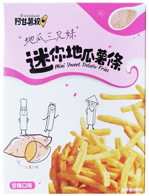 Uncle Sweet 阿甘薯叔 迷你地瓜薯條 甘梅口味, 1個, 72g