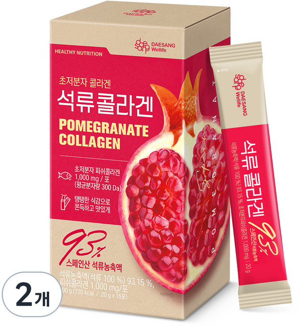 대상웰라이프 정품 석류 콜라겐, 300g, 2개