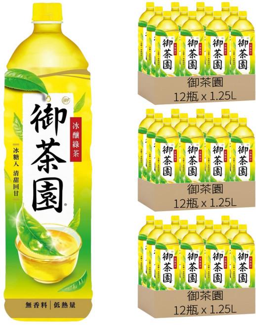 御茶園 特撰冰釀綠茶, 1.25L, 36瓶