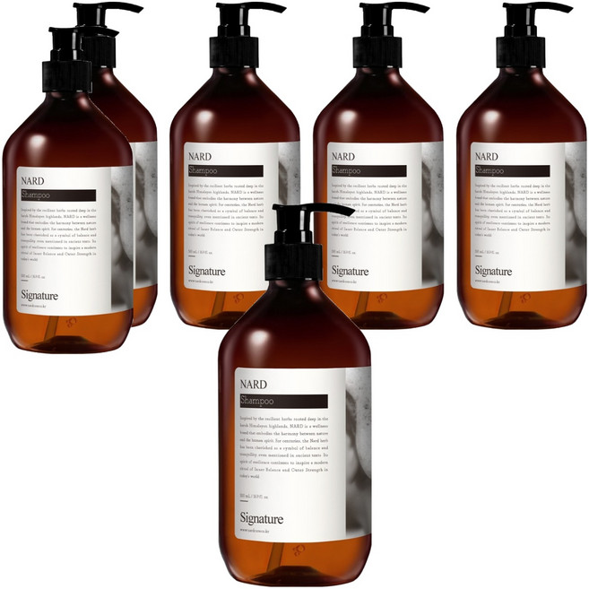 나드 샴푸 시그니처, 500ml, 6개