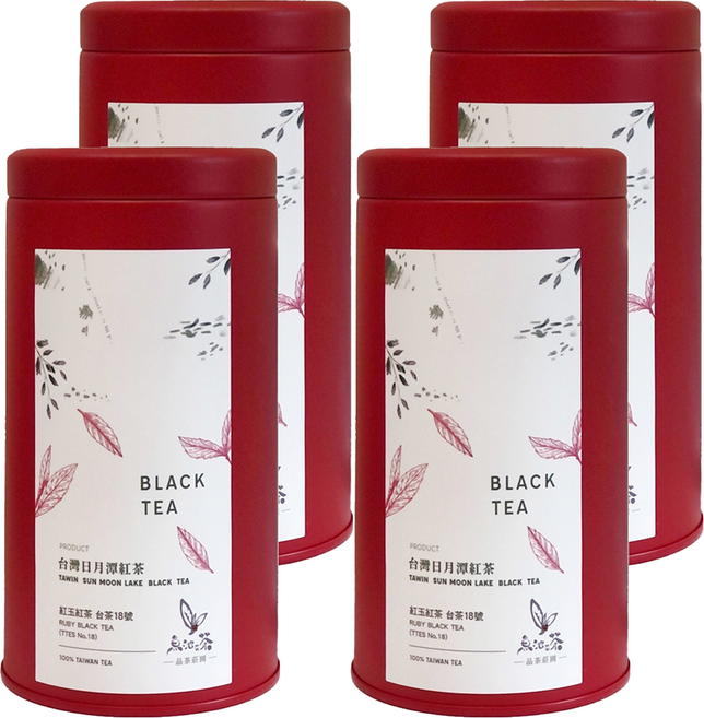 魚池有茶 紅玉紅茶, 50g, 1罐, 4罐