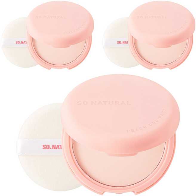 쏘내추럴 복숭복숭 데오팩트 파우더타입데오, 10g, 3개