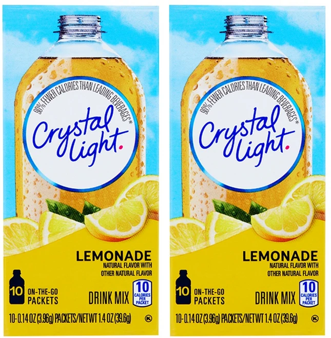 크리스탈라이트 레몬에이드 분말, 3.96g, 10개입, 2개 - 쿠팡