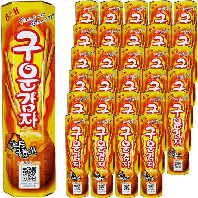 해태제과 구운감자, 27g, 70개