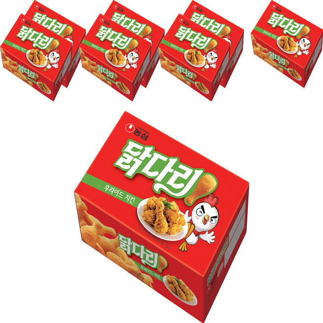 NONGSHIM 農心 雞腿造型餅乾 炸雞風味, 66g, 8盒