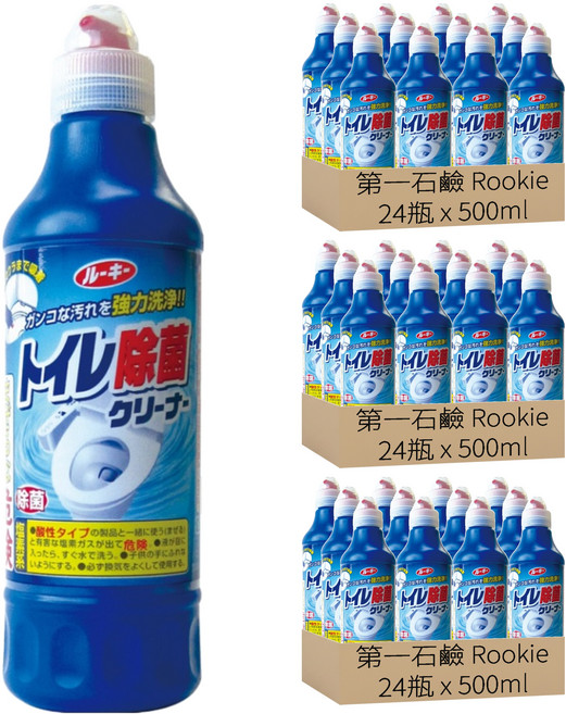 第一石鹼 Rookie 馬桶清潔劑, 72瓶, 500ml