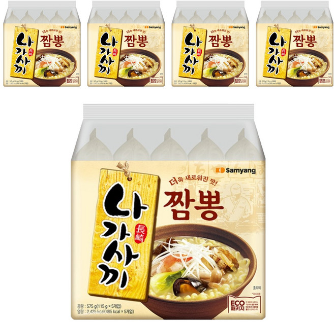 삼양 나가사끼 짬뽕 115g, 25개