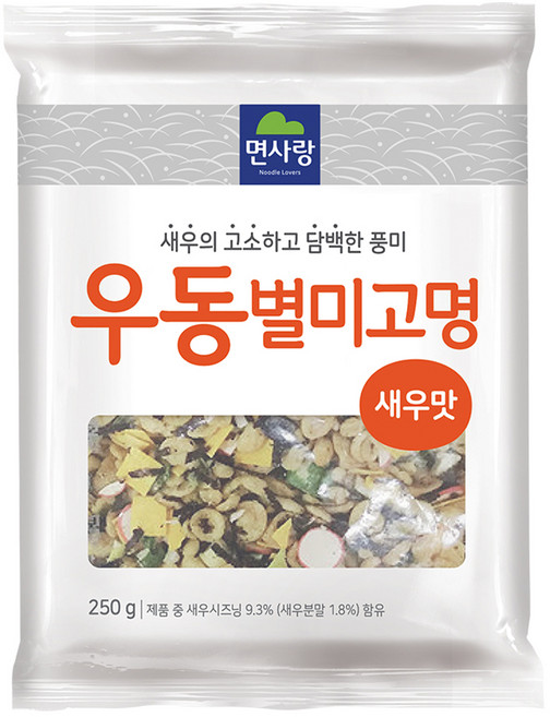 면사랑 우동 별미 고명, 250g, 1개