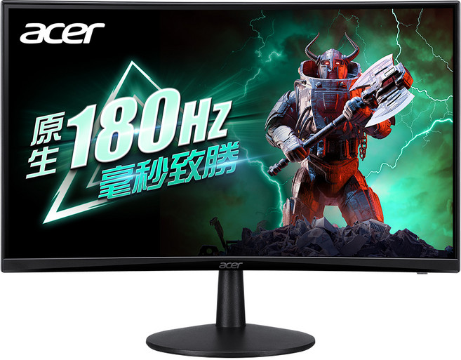 acer 宏碁 ED240Q 24" 曲面 電競 顯示器 16:9 VA FHD 180Hz 1ms 黑色 ED240Q S3
